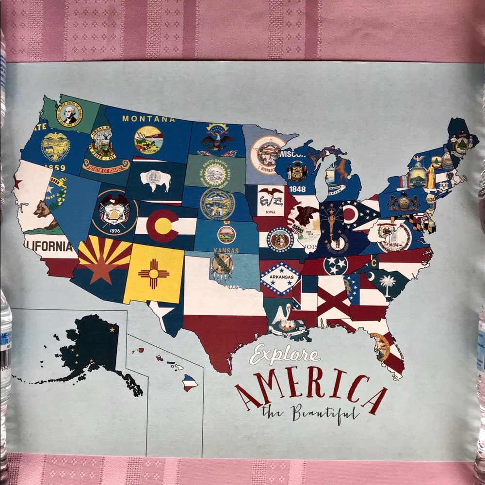 Explore America the Beautiful Print Poster